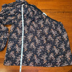 Ulla Johnson  Enid‎ One Shoulder Blouse Shirt Jet Floral Size 8 Photo 7