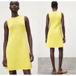 ZARA NWT Yellow Chunky Knit Sleeveless Mini Sweater Dress Sz S #1139 Photo 2