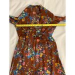 ZARA  NEW WOMAN MIDI‎ FLORAL PRINT DRESS WITH BOW V-NECK Photo 3