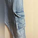 Women’s unbranded straight leg cargo jeans size 26x29 Blue Photo 5