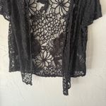 Ronni Nicole  Y2k Floral Lace Black Open Front Cardigan Top S Whimsigoth‎ Cottage Photo 4