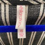 Xhilaration Black & White Vertical Striped Short-Sleeve Romper - XS Photo 7