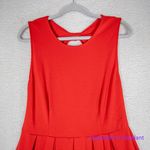 Hutch  Anthropologie Bow Back Tomato‎ Red Dress, XXL Photo 3