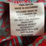 Escapada Escapade Living Turquoise & Red Geometric Boho Pattern Sz Large Dress Photo 12