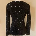 ZARA Women's Bodysuit V Neck Silver Stud Black Size M Photo 11