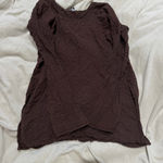 Eileen Fisher Chocolate Long Sleeve Top size small Photo 2