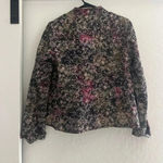 Christopher & Banks  button up floral jacket multicolor granny preppy business Photo 1