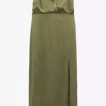 ZARA Dress satin effect corset satin effect midi wedding party coctail Photo 9