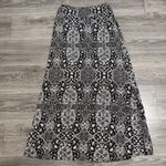 Artisan NY  Black Paisley Print Maxi Skirt Boho Flowy Bohemian Vacation Resort M Photo 8