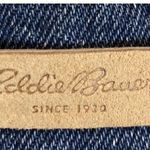 Eddie Bauer  Reversible Canvas Tote Denim/Stripe W/ Faux Suede Trim/Handles Photo 8