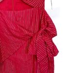 Majorelle NWT Evelyn Mini Dress Red Silver Striped Photo 6