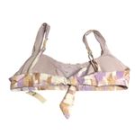 Aerie  Bikini Top Scoop Removable Cups Geometric Purple Brown S Photo 1