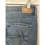 DENIZEN From Levi's Mid Rise Super Skinny Distressed Jeans Fringe Hem W26 Blue Size 4 Photo 3