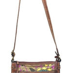 Fossil Vintage Graphic  Cotton Leather Boho Hippie Bag Photo 0