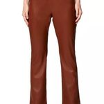 BLANK NYC NWT  Women's Brown Faux Leather High Rise Kick Flare Pants Size 29 Photo 3