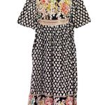 Vintage Vermont Country Store Maxi Dress Patchwork Floral Black Pink Size Small Photo 4