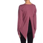 Zella Scoop Neck Tie Back Thorn Top. Size Medium. EUC Photo 1