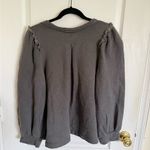 G. Label by Goop Torres Puff Sleeve Sweatshirt in grey Gray Size XL Photo 6