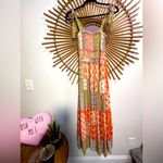 Abel the label Bohemian Multicolor Patchwork Smocked Maxi Dress with Tie Straps Photo 12