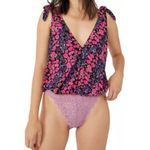 Free People  BARE IT ALL BODYSUIT FLORAL PARTY COMBO SIZE S Photo 1