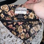 Adrian Jordan Women's Floral Maxi Dress Short Sleeve Lace Collar Size 22 Black Photo 3