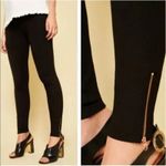 Ted Baker  Esstie Waxed Black Ankle Zip Skinny Pants Size 1 (2/4) Photo 1