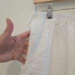 Flax  white linen wide leg cropped pants Lagenlook Minimalist Boho Photo 7