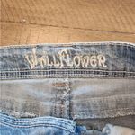 Wallflower Distressed jean cut off shorts size 5 low rise Blue Photo 2