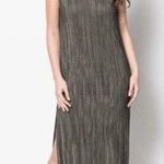 Sabina Musayev Anthropologie Midi Dress Women’s Size XS Moss Green Textured Photo 0