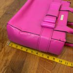 Kate Spade Villabella Quinn Leather Pink Bow polka Dot Purse Tote Bag Photo 4