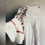 Free People  Pavlo embroidered Ivory Babydoll Tunic Dress SZ Med Photo 9
