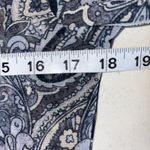 Karen Kane Y2K Gray Black Paisley Sparkles Long Sleeve Top Size Xl Photo 7