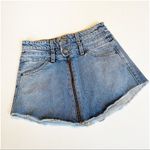 Carmar Sahara Beasley Double Waist Front Zip Denim Skirt Size 2 Photo 6