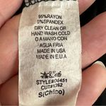 Voll Black White Floral Border Bell Sleeve Mini Dress Small Whimsigoth Goth Photo 6