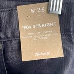 Madewell NWT  The '90s Straight Jean in Coated Midnight Blue Foil NN461 Photo 11