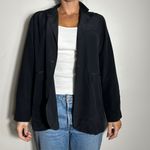GRANA 100% Silk Black Blazer Size 6 Photo 1