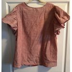 CES FEMME Contrast Polka Dot Blouse Top in Burnt Orange Size 3X New w/o Tag Photo 7