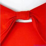 Hutch  Anthropologie Bow Back‎ Tomato Red Dress, 2X Photo 9