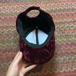 CRUSHED RED VELVET SNAPBACK ADJUSTABLE BASEBALL HAT Photo 2