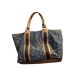 Tommy Hilfiger  Tote Bag Signature Monogram Canvas Leather Trim Tan Photo 3