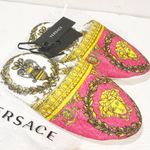 Versace ‎ Printed MEDUSA RENAISSANCE PRINT SLIPPERS NEW SIZE SMALL Photo 2