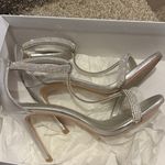 Steve Madden Silver Rhinestone Heels Photo 0