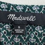 Madewell Silk size S Memory Blouse in a green and blue "Bandana Floral" print Photo 4