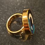 Trina Turk ππ Modern Geometrics Eclipse Enamel Ring ~ Multi-Color 7 NWT Photo 9
