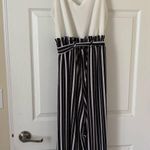 Justify Black and White Striped Jumpsuit Photo 3