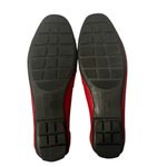 Anne Klein NEW  IFlex Alkolin Red Driving Loafers Shoes Silver Logo Medallion 8.5 Photo 9