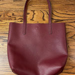 Maroon/Brown Faux Leather Bag Brown Photo 0