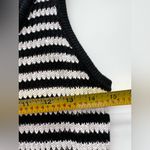 4th & Reckless Albi Knit Maxi Dress in Black and Cream Stripe crochet S Photo 7