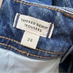 Madewell NWT Tapered Denim Wide Leg Jeans Trousers in Concho Wash Size 28 Photo 7