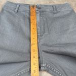 Hudson Gray Women’s Wide Leg High Rise Pants Size Large Cropped Green Raw Hem Photo 10